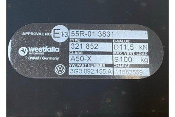 Kit de Enganche de Remolque Volkswagen PASSAT B8 2018 3G0092155A