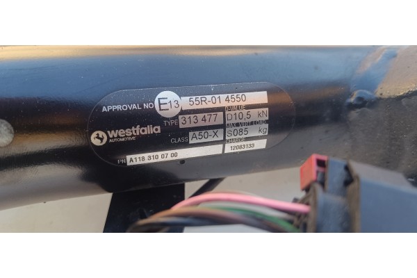 A1183100700 Barra de Remolque Eléctrica Mercedes CLA W118 con Cableado
