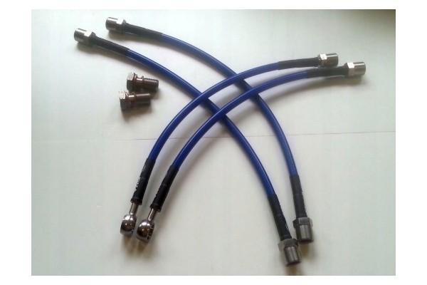 Steel Braided Brake Cables Audi S4 B7 Catalog number of the part Przewody hamulcowe w stalowym oplocie Audi S4 B7