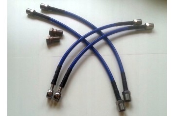 Steel Braided Brake Cables Audi S4 B7 Catalog number of the part Przewody hamulcowe w stalowym oplocie Audi S4 B7