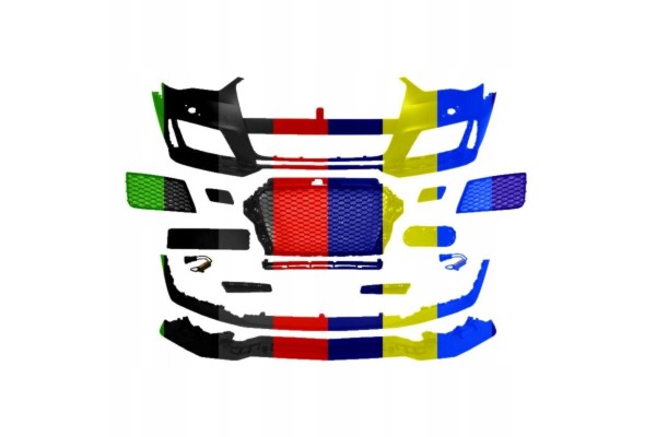 G0T808_C Bumper front RS Type with mock ups with s Part manufacturer Blic