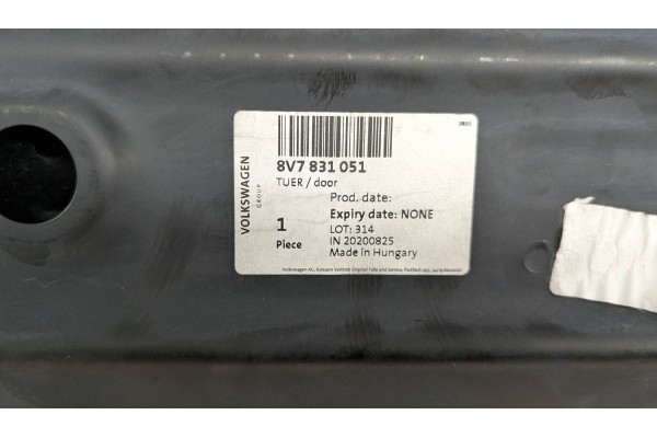 Puerta izquierda nueva para Audi A3 S3 Cabriolet 8V 2015-2019 - OEM 8V