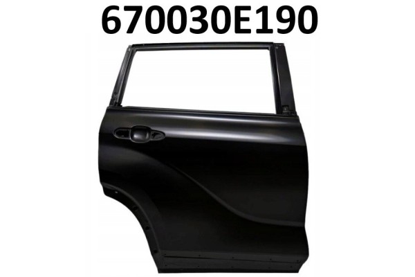 TOYOTA HIGHLANDER DOOR REAR RIGHT OE 670030E190