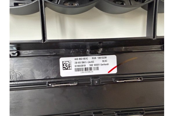AUDI A6 C8 4K0 S LINE ACC GRILL DUMMY NEW ORIGINAL IDEAL Customs tariff code 87081090