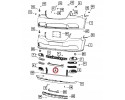 Barra de refuerzo del parachoques delantero para Chrysler Town Country