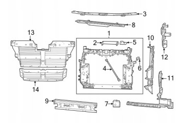 JEEP GRAND CHEROKEE WL 2021 21 REINFORCEMENT FRONT LOCK BELT Packaging status original