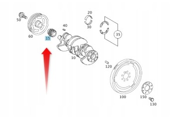 MERCEDES A2660520103 TIMING DRIVE WHEEL Part manufacturer Mercedes Benz OE