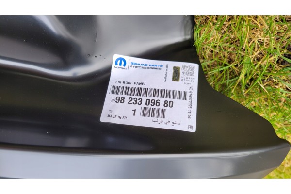 OPEL CORSA F PEUGEOT 208 II ROOF PLATING SHEET METAL NEW 9823309680 Customs tariff code 87082990