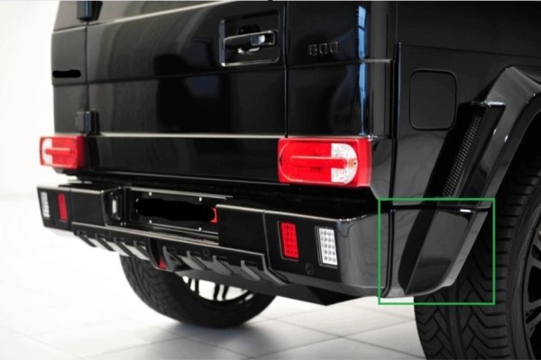 Rear bumper tips BRB Mercedes W463 GFK