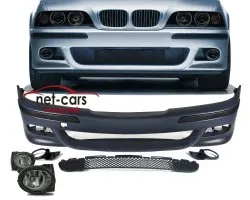 Parachoques delantero para BMW E39 1995-2003 estilo M5 paquete M con luces antiniebla cromadas