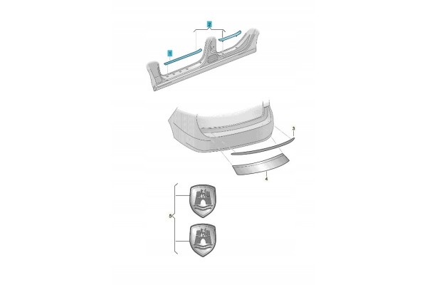 2GM071310 T Cross Threshold Strip Protective Film Oryg ACCESSORIES VW Car type passenger cars