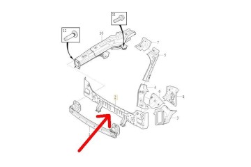 Volvo XC60 II 17 Belt rear reinforcement plating