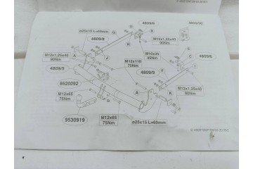 Enganche de remolque BRINK OE para Toyota Proace I (2013-), Peugeot Ex