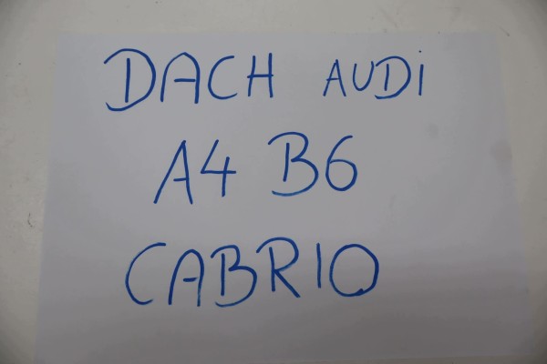 Techo Convertible de Tela Plegable para Audi A4 B6 Cabrio