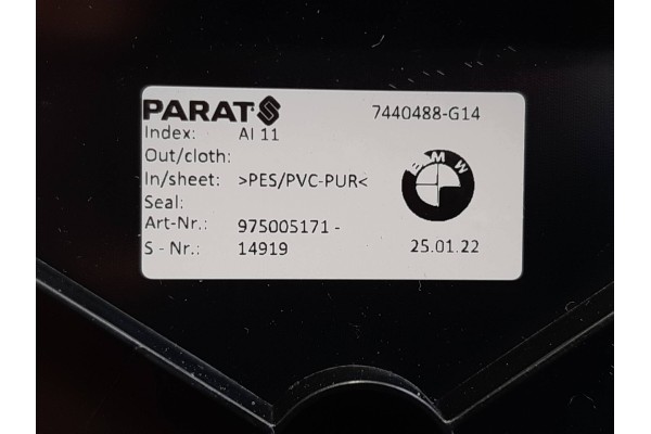 Convertible Roof Chamber BMW 8 G14 M8 F91 39km Catalog number of the part 7440488 CATPOL28512