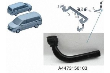Pull out hook Mercedes Benz Vito Viano W447 A447315010364 Part manufacturer Mercedes Benz OE