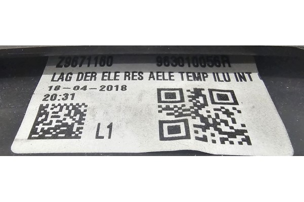 NEW ORG MIRROR RIGHT 13PIN 11PIN 2PIN RENAULT TALISMAN Catalog number of the part 963010056R RENAULT OE ORYGINA 123AUTOCZESCI