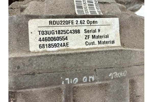 Reductor trasero DODGE CHARGER 68185924AE 5.7L gasolina 276kW 2015