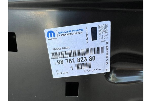 Puerta Delantera Derecha para Opel Corsa F - Pieza Original Nueva