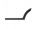 Lower rear door trim black side lower protective trim for WQ Part manufacturer no brand