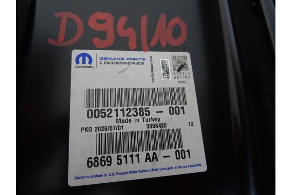 Puerta trasera derecha FIAT DOBLO / OPEL COMBO II - Ala trasera - Nuev