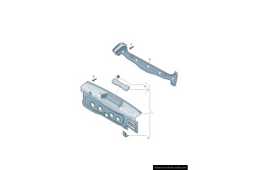 Skoda Fabia 3 III station wagon 14 Belt rear center wall lower reinforcement 6V9