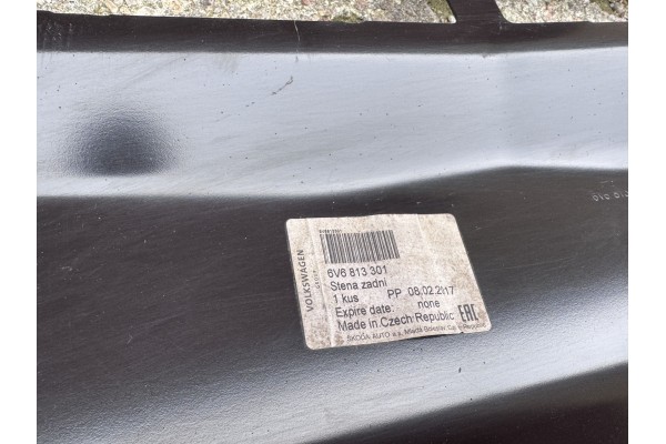 Skoda Fabia 3 III HB 14 Belt rear center wall lower reinforcement 6V6 5D Car type passenger cars