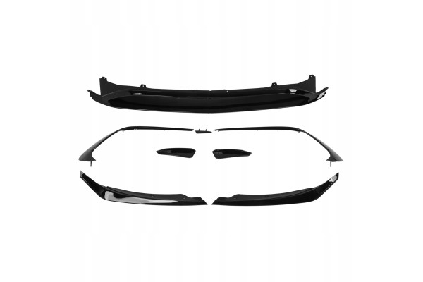Kit de Labio Divisor Aero para Parachoques Delantero en Negro Brillant