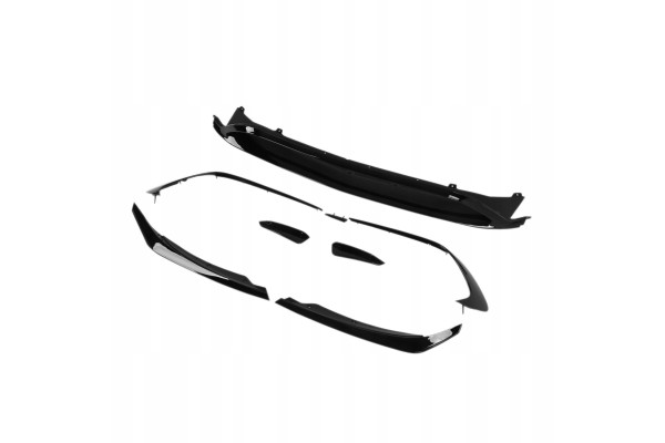 Kit de Labio Divisor Aero para Parachoques Delantero en Negro Brillant