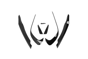 Kit de Labio Aerodinámico para Parachoques Delantero en Negro Brillant