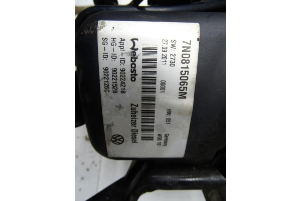 Calefactor estacionario Webasto 7N0815065M para Seat Alhambra II 7N y 