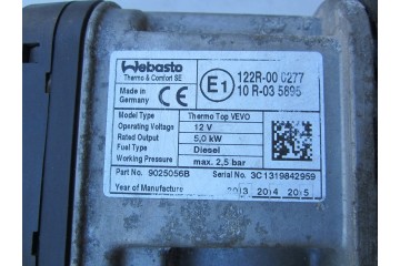 Webasto DIESEL Mercedes W212 Lift 3 0 CDI Quality of parts according to GVO O original with manufacturer s logo OE