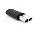 Sports silencer RM214 with two polished tips