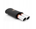 Sports silencer RM214 with two polished tips Part manufacturer RM Motors