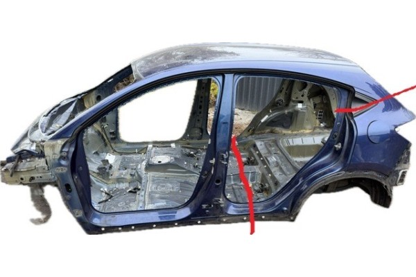 HONDA HR V II REAR BELT BATHTUB FENDERS LEFT RIGHT FLOOR B594P 16 r Part manufacturer Honda OE