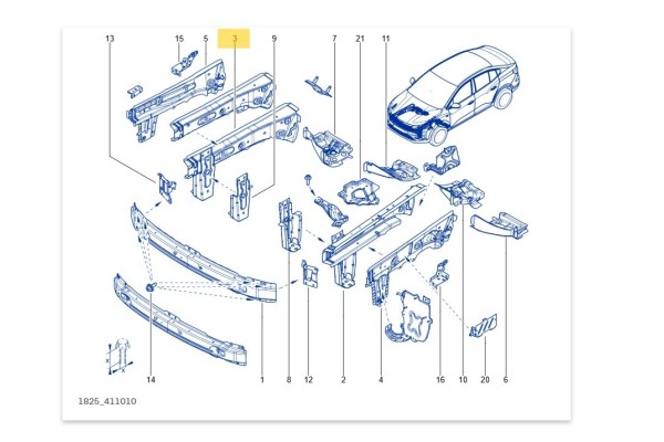 Right oblong front Dacia Sandero III BJI 2021