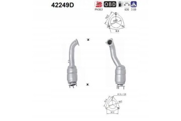 CATALYST 42249D AS AUDI A6 ALLROAD C6 4FH Packaging status original