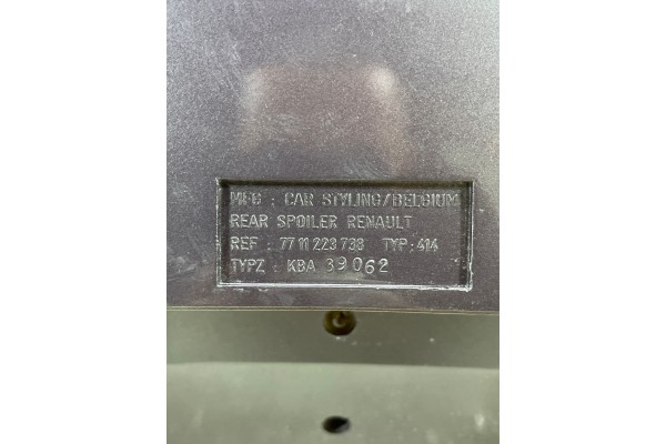 7711223738 SPOILER TAILGATE RENAULT MEGANE II STATION WAGON SPORT RS LINE Car type passenger cars