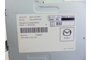 BHS366DRX SISTEMA NAVEGACION GPS MAZDA 3 BERLINA / SEDÁN (BM/BN) Luxury 2014 BHS366DRX 201011 MAZDA - 4