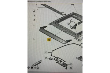 WIND SHIELD DEFLECTOR ROOF VAG AUDI A5 S5 COUPE F5 2017 Customs tariff code 8708299000
