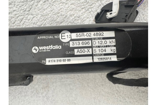 Barra de Remolque Eléctrica Completa para Mercedes-Benz CLA C174 A1743