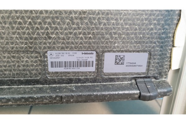MERCEDES IN206 C200 SUNROOF PANORAMA A2067801800 A2239000532 A2067801401 Catalog number of the part A2067801800 11 24 W206