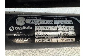 Trailer hitch kit towbar Volkswagen PASSAT B9 3J0803881 Quality of parts according to GVO O original with manufacturer s logo OE