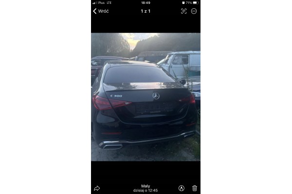 Mercedes c klasa w206 sedan ty ciety dach cwiartki