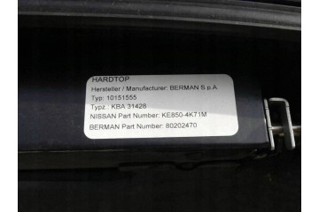 HardTop Body Pack Nissan Navara D23 15 Double ORIGINAL Packaging status replacement