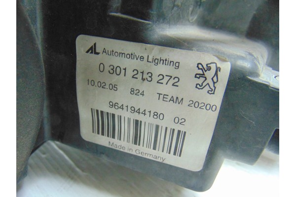 9641944180 FARO DERECHO PEUGEOT 407