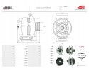 New Alternator A6466S Alternator charging current 180 A