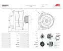 New Alternator A6465S Alternator charging current 130 A