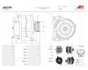 New Alternator A6419S Alternator charging current 225 A