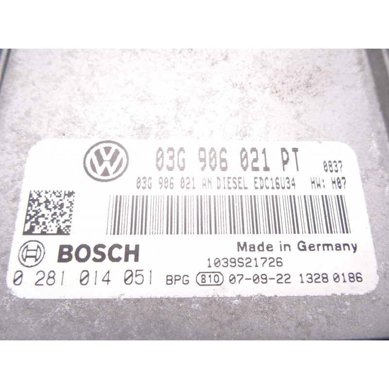 03G906021PT CENTRALITA MOTOR UCE VOLKSWAGEN GOLF PLUS V (5M1)